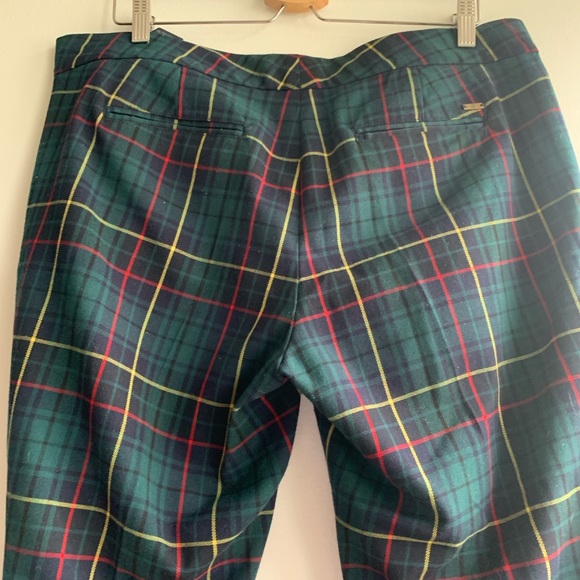 Tommy Hilfiger Size 14 Plaid Straight Leg Pants - Picture 6 of 7
